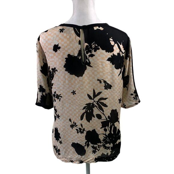 A.L.C. Short Sleeve Silk Blouse Size XS - Picture 2 of 11